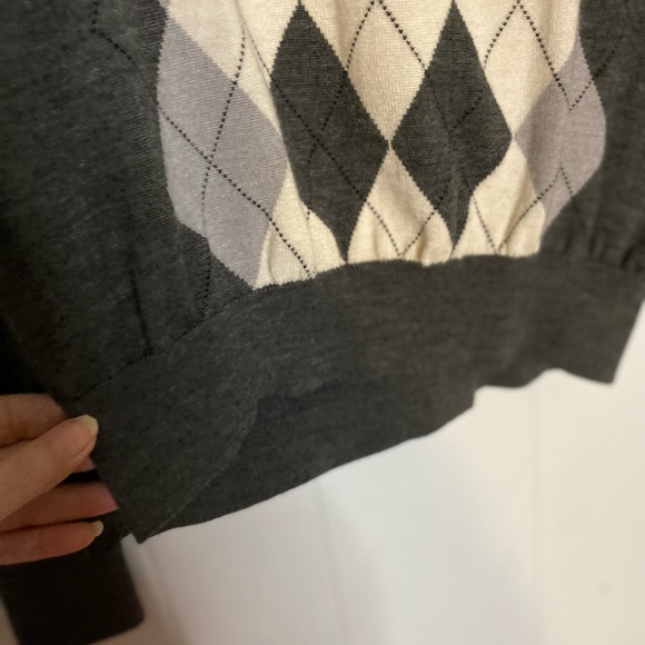 Linea Rosso Signature Men’s Merino Wool Blend Sweater Size M Pullover Gray - Picture 3 of 7